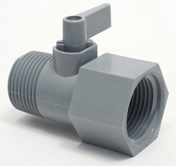 Zoro Select Fnpt X Mnpt Pvc Ball Valve Inline Zoro