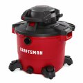Craftsman 16 Gallon 6.5 Peak HP Wet/Dry Vacuum with Detachable Blower and Attachments CMXEVBE17607