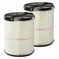 Craftsman 2pk General Purpose Wet/Dry Vac Replacement Filter for 5-20 Gal. Shop Vacuums, 2PK CMXZVBE38755