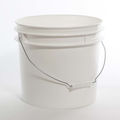 Pipeline Packaging Open Head Pail, HDPE, White, 3.5 gal., Height: 10-7/8" 01-05-048-00134