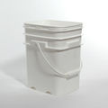Pipeline Packaging Open Head Pail, HDPE, White, 5.3 gal. 01-05-048-00138