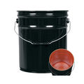 Pipeline Packaging Open Head Pail, Steel, Black, 5 gal., Standards: UN Rated 01-19-048-00186