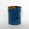 Pipeline Packaging Open Head Pail, Steel, Blue, 5 gal. 01-19-048-00187