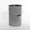 Pipeline Packaging Open Head Pail, Steel, Gray, 6.5 gal. 01-19-048-00231