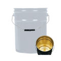 Pipeline Packaging Open Head Pail, Steel, Gray, 5.3 gal. 01-19-048-00199