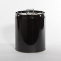 Pipeline Packaging Tight Head Pail, Steel, Black, 5 gal., UN Rating Liquid: X1.6/300 01-19-079-00284