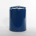Pipeline Packaging Tight Head Pail, Steel, Blue, 5.3 gal., Shape: Round 01-19-079-00295