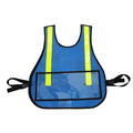 R&B Fabrications Traffic Safety Vest with Window, Royal B 003RB-WINDOW