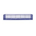 Marlin Steel Wire Products Blue Wire Tote Basket, 20"x11"x3.5" 00-00363225-07