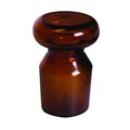Vee Gee Ground Glass Flask Stoppers, Amber, , PK6 03081-A