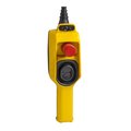 Schneider Electric Pendant control station, Harmony XAC, plastic, yellow, 1 2 directional push button XACD21A0101