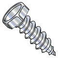 Zoro Select Self-Drilling Screw, #14 x 1-1/2 in, Zinc Plated Steel Hex Head Hex Drive, 1250 PK 142407AH