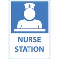 Zing Sign, Nurse Station, 10x7, Aluminum, 10078A 10078A