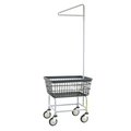 R&B Wire Products Wire Utility Cart with Single Pole Rack, 2.5 Bushel, Dura-Seven™ Anti-Rust Coating 100E91/D7