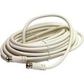 Steren RG6 Coax with F Connectors, White, 100ft BL-215-400WH