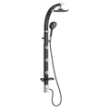 Pulse Showerspas Shower System, Black, Wall 1017-B