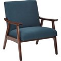 Ave 6 Klein AzureArm Chair, 28-1/2"L32-1/4"H, Fixed Arms, FabricSeat, Collection: DavisSeries DVS51-K14