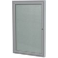 Ghent Enclosed Vinyl Bulletin Board 36x24", Satin PA13624VX-193