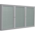 Ghent Enclosed Vinyl Bulletin Board 36x72", Satin PA33672VX-193