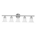 Livex Lighting Neptune 5 Light Brushed Nickel Bath Vanity 1065-91