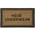 Rubber-Cal "Nice Underwear" Funny Doormat Coco Fiber Mat, 18 x 30-Inch 10-106-016