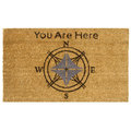 Rubber-Cal "Lost? You Are Here" Modern Welcome Mat, 18 x 30-Inch 10-106-044