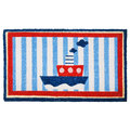 Rubber-Cal Welcome Aboard Mat! Nautical Doormat, 18 by 30-Inch 10-106-049