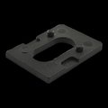 80/20 Panel Mount Block Spacer 2mm Nylon Blk 12051