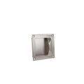 Trimco Square Flush Pull Back to Back Mounting Satin Stainless Steel 5"x5" 1111B-BTB.630