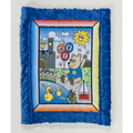 Pearl Toddler quilt kit, Boy Bear w/ blue mink 1234-6