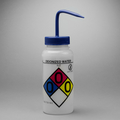 Bel-Art Bel-Art GHS Label Safety-Vented Deionized Water Wash Bottle:500ml, 4/PK F12416-0003