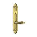 Omnia LVR 60000 Plates SGL CYL LH 2" Backset Mortise Lock Bright Brass 231 60231A20L1