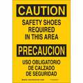 Brady Bilingual Safety Sign, 10 in Height, 7 in Width, Polyester, Rectangle, English, Spanish 125447