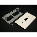 Wiremold Switch Cover Fitting, Gray, Steel G3040CE