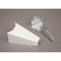 Wiremold Adapter Fitting, Ivory, Steel V1517B