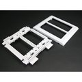 Wiremold Bracket Fitting, Ivory, PVC 5450