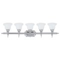 Livex Lighting French Regency 5 Light Polished Chrome Bath Vanity 1285-05