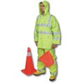 Mutual Industries Cl3 3Pc Ansi Rainsuit Lime Size 2Xl 14511-5