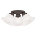 Livex Lighting Edgemont 3 Light Bronze Ceiling Mount 1529-07