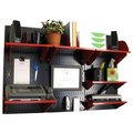 Wall Control Office Wall Organizer System Unit, Black/Red 15-IOFC-300-BR