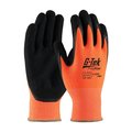 G-Tek Polykor Hi-Vis Cut Resistant Coated Gloves, A3 Cut Level, Nitrile, 2XL, 12PK 16-340OR/XXL
