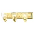 Livex Lighting Polished Brass Vanity Sconce, 3 Light 17073-02