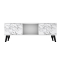 Manhattan Comfort Doyers Mid-Century Modern TV Stand, White 174AMC