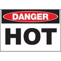 Zing Sign, Danger Hot, 7x10", Aluminum, 1983A 1983A