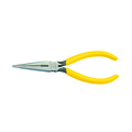 Klein Tools 7 3/16 in D203 Needle Nose Plier, Side Cutter Plastic Dipped Handle D203-7