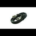 Steren BNC-BNC RG6 cULus Cable Black, 12ft 205-586BK