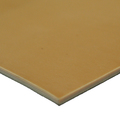 Rubber-Cal Pure Gum Rubber - 40A - Smooth Finish - No Backing - 3/8" Thick x 6" Width x 36" Length - Tan 33-014-375