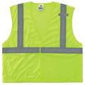 Ergodyne Lime Type R Class 2 Economy Mesh Vest, 4 8210HL