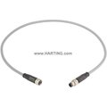Harting Cordset, 0.5 m Cable, PVC, Gray 21348081380005