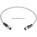 Harting Cordset, 2 m Cable, PVC, Gray 21348485585020